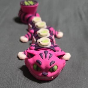 Pink Catnip Caterpillar Cat Toy - Plush Interactive Toy